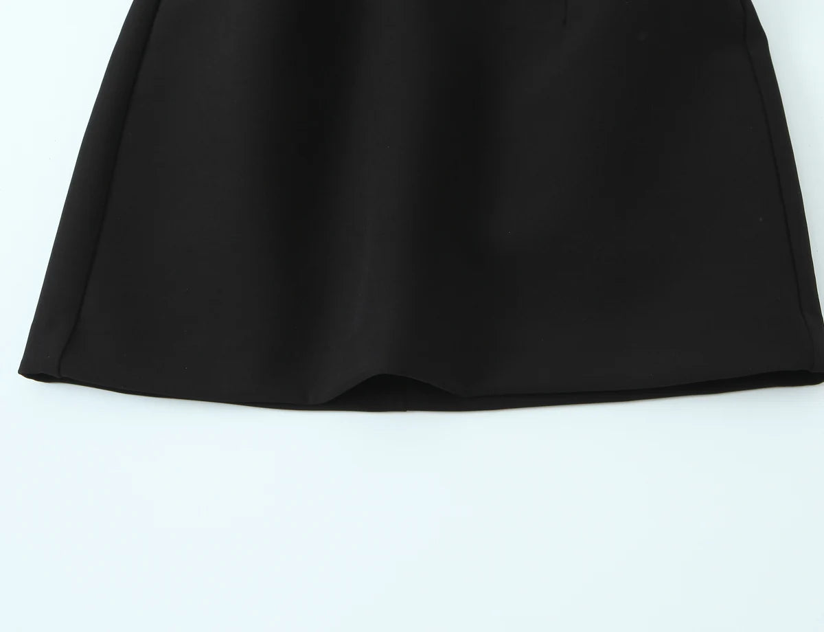 HH Summer Fashion Women's Polka Dot Mini Dress 2026 Short Sleeve Lace Up Collar Party Dress Female Hollow Out Sexy Evening Dress