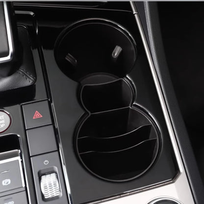 Car Center Cosole Water Cup Holder Armrest Storage Box for VW Touareg Interior Accessories 2019 2020 2021 2022 2023 2024