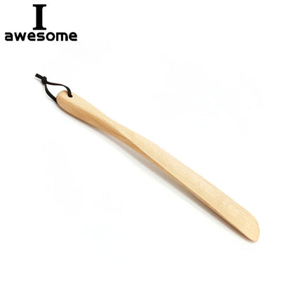 50CM 38CM 28CM Durable Professional Wooden Shoe Horn Flexible Long Handle Shoehorn Useful Shoe Lifter Shoe Spoon Home Tools