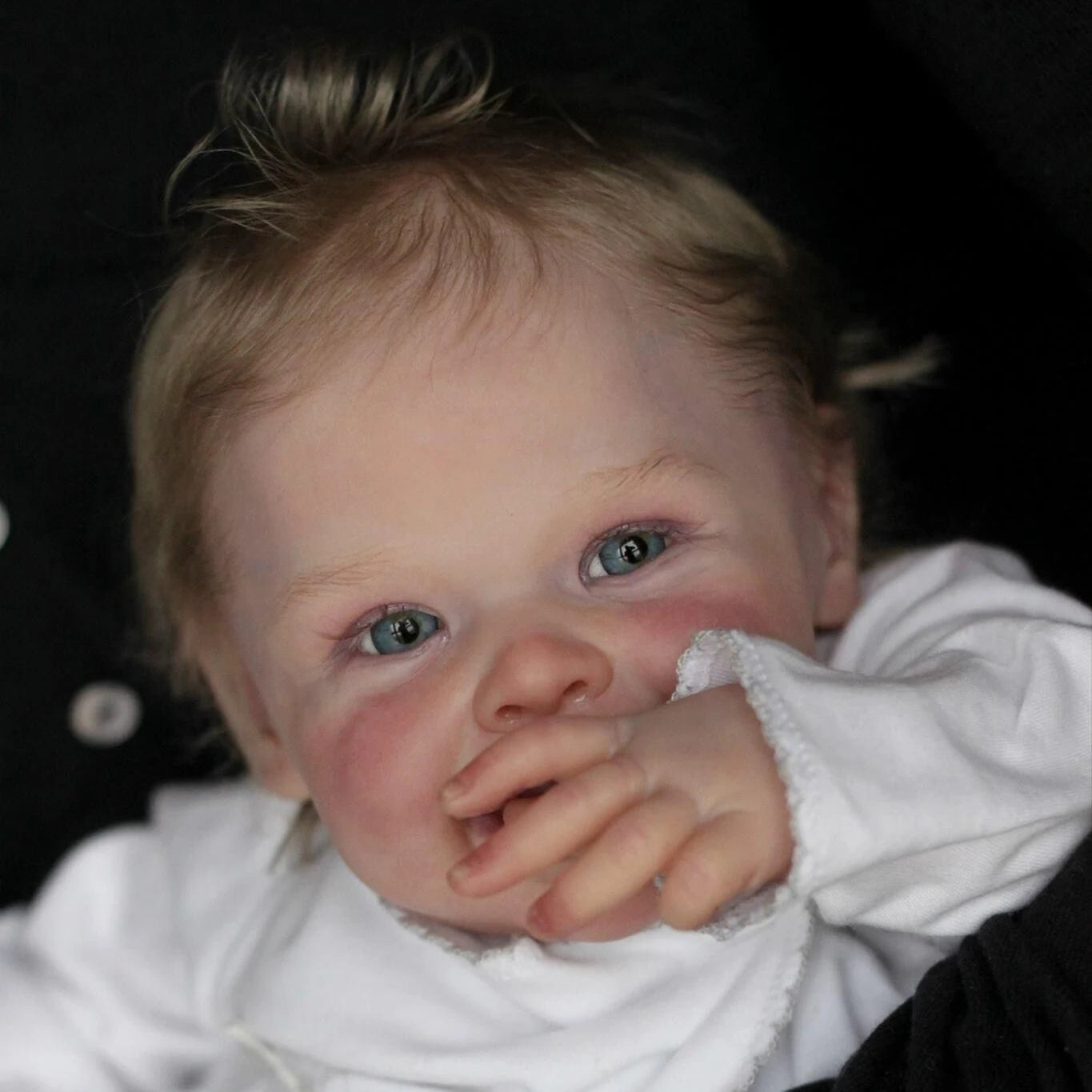 NPK 20inch Lifelike Reborn Doll Newborn Harper Soft Touch Cuddly Body Doll Handmade with Genesis Paint Visible Veins Multiple