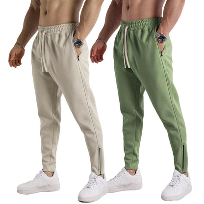 New Solid Color Sweatpants Casual Workout Pants Autumn 1/2Pcs Lightweight Cargo Trousers Outdoor Gym Fitness Drawstring Trousers