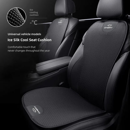 Car Seat Pad Backrest Mat Ice Silk Flax Seat Cushion Covers For Chery Tiggo 7 Pro 8 4 5 3 2 T11 5X Amulet Fora QQ IQ Fulwin
