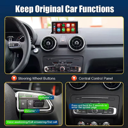 CARABC Wireless Carplay module for Audi A1 Q3 RMC HN+ 2009-2018 Year Support Android Auto autolink Airplay Rear Camera Car Play