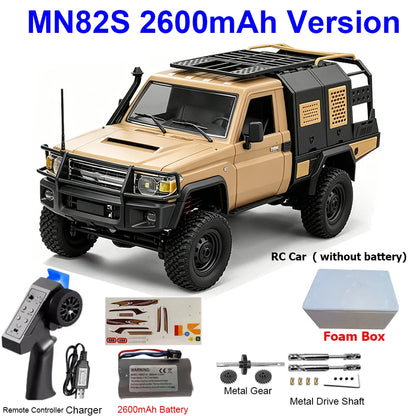 MN82S MN82 MN82PRO RC Car 1/12 4WD 2.4G Remote Control Car Climbing Off-road RC Crawler LED Light Truck RC Toys As Kids Gift