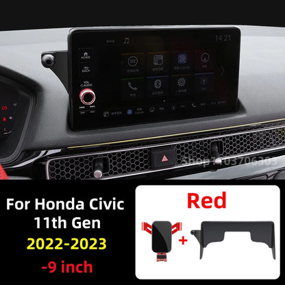 For Honda Civic 11th Gen 2022 2023 Car Phone Holder 9 inch Screen Mobile Phone Holder GPS Bracket Car Mount Car Accessories