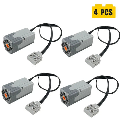 Enhanced M/XL Motor Technical Power Functions Building Blocks MOC Car Modification Parts High Speed Electric Engine Bricks Toys