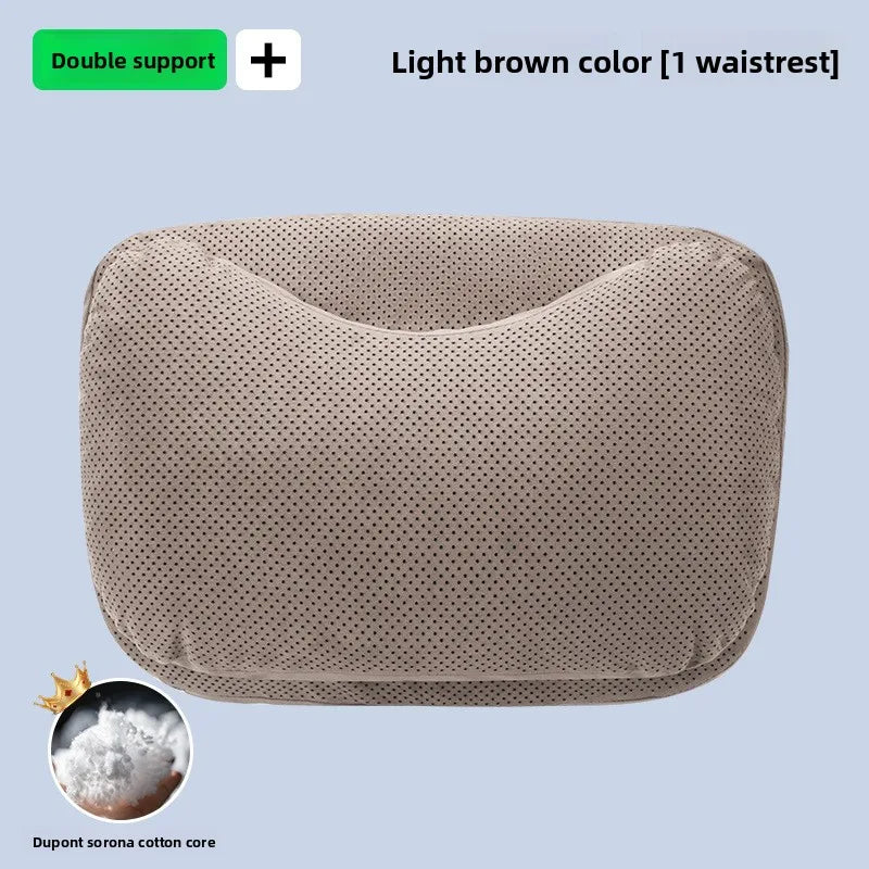 High Quality Universal SUV Car Headrest Cushion Car Seat Neck Pillow High-grade Leather Breathable Lumbar Support Car Pillow