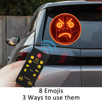 Finger Gesture Light, Funny Led Hand Sign with Remote,with Multiple Light and Pattern Modes, Easy to Use, Ideal for Car, Truck Gifts (One Color Round 8 Modes（1Pcs）)