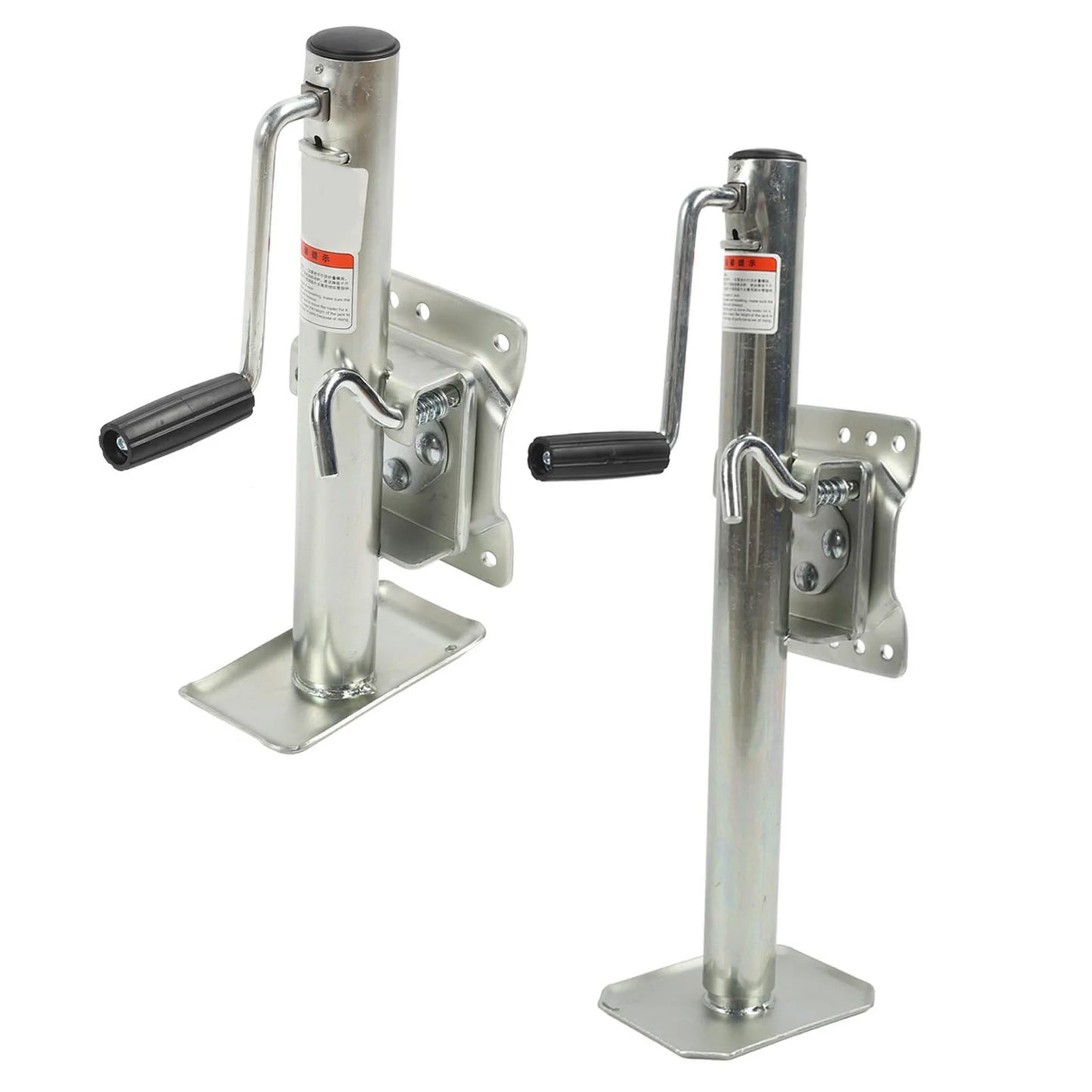 1200lbs Adjustable Trailer Jack with Wheel Side Rotation Handle Swivel Trailer Tongue Jack for ATV UTV Yacht Trailers RVs