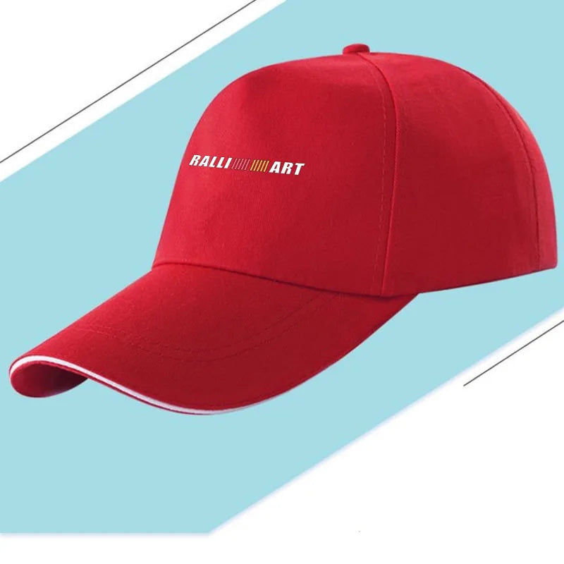 Car Hats Casual Baseball Caps Sunscreen Cotton Ventilate Hat for MITSUBISHI RALLIART Auto Accessories