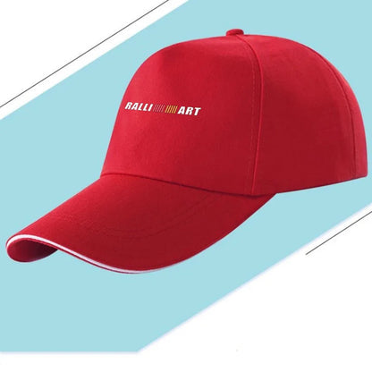 Car Hats Casual Baseball Caps Sunscreen Cotton Ventilate Hat for MITSUBISHI RALLIART Auto Accessories