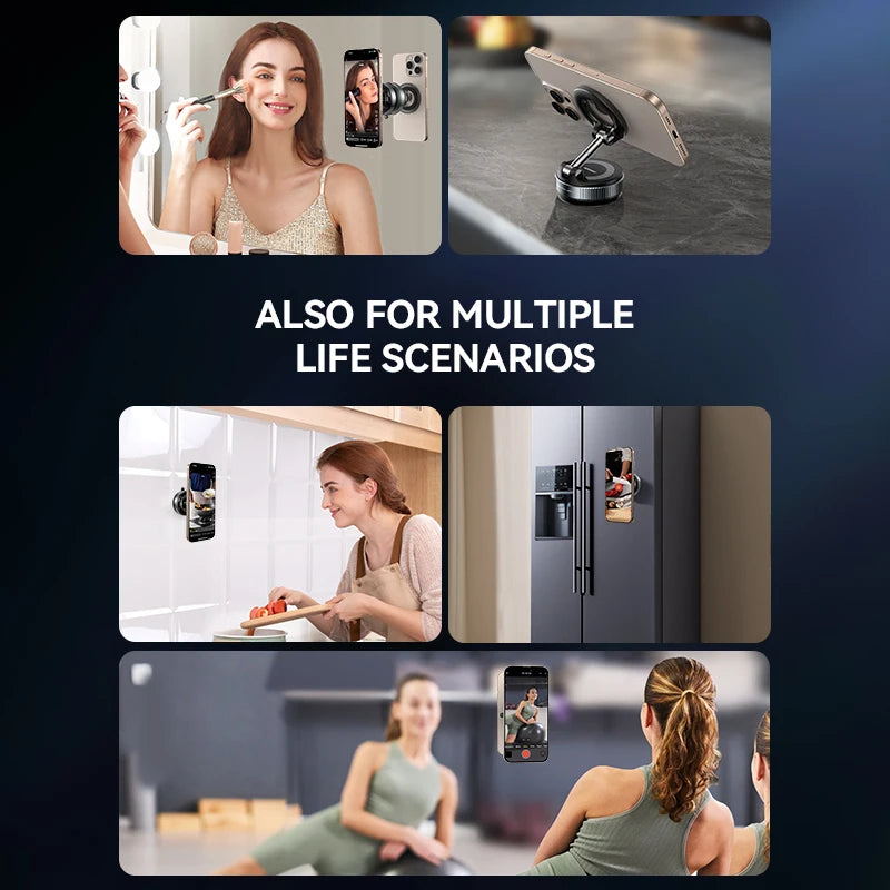 Joyroom Magnetic Car Phone Holder 360° Rotatable Suction Cup Phone Mount For Dashboard/Windshield For iPhone 4.7-7.0'' Phones
