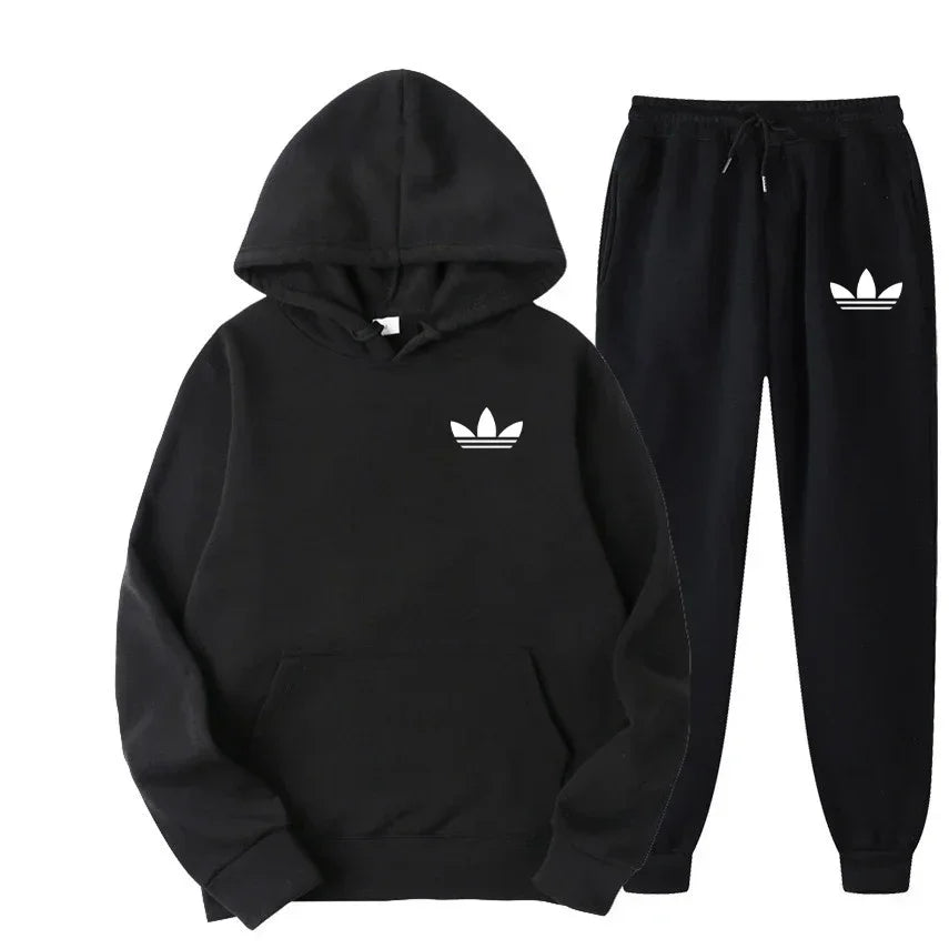2025 New Men's Fashion Casual Tracksuits Outdoor Jogging Hooded Sets Sports Luxury Hoodie + Pants Suit Clothing