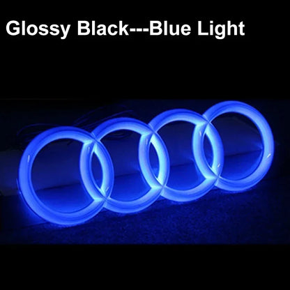 Static Light Car Front Grille LED Emblem Decor for Audi A4 A5 Q5 RS5 A4L A3 8p Q3 A8 Decals Badge Sticker Exterior Accessories