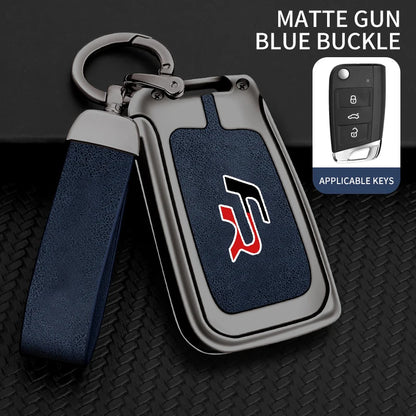 Suitable for Seat Ateca Leon FR 2 Ibiza zinc alloy car key cover high-end genuine leather car key case buckle auto accessories