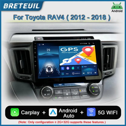 For Toyota RAV4 Rav 4 XA40 2012 - 2018 Car Radio Android Multimidia Player Navigation GPS Carplay Auto Stereo Intelligent System