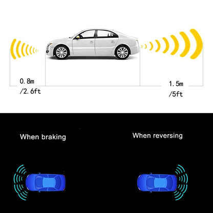 Car Parking Sensor Kit Universal 8 Sensors Buzzer Reverse Backup Radar Sound Alert Indicator Probe System Auto Parking Sensor
