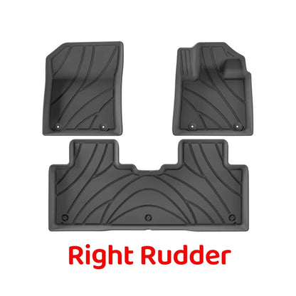 For Geely Galaxy EX5 E5 2024 2025 TPE Floor Mat Trunk All-Weather 3D Liner Accessories Black(Left Rudder&Right Rudder)