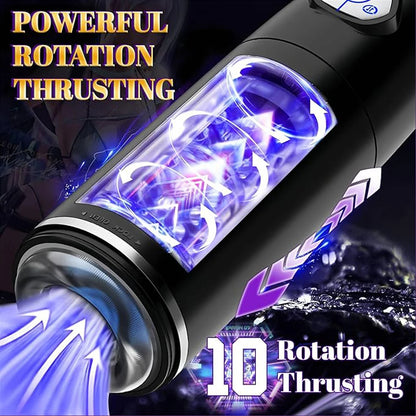 Fully automatic clamping and suction airplane cup suitable for male masturbation, penis extension time trainer, adult product
