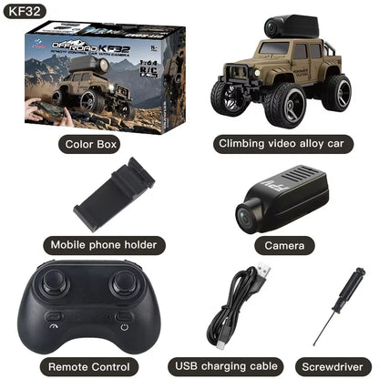 1:64 Mini RC Car 2.4G FPV HD Camera Drift Remote Control WiFi APP High-Speed Racing Stunt Cars Toy Gift for Kids Adults