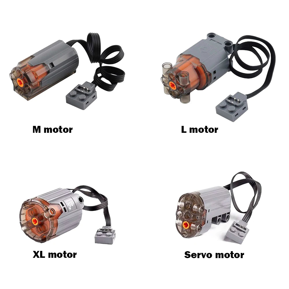 MOC Enhanced Red Diamond Mould King M/XL/L/Servo Motor Building Blocks Power Remote Control PF Functions 8883 8882 88003 88004