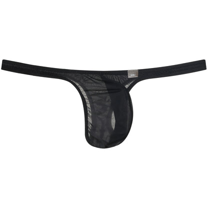 U＆I Men's Sexy G-String Underwear Trendy Personality Ultra-Thin 50g Transparent High-Elastic 3D Pouch T-Style Briefs