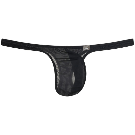 U＆I Men's Sexy G-String Underwear Trendy Personality Ultra-Thin 50g Transparent High-Elastic 3D Pouch T-Style Briefs