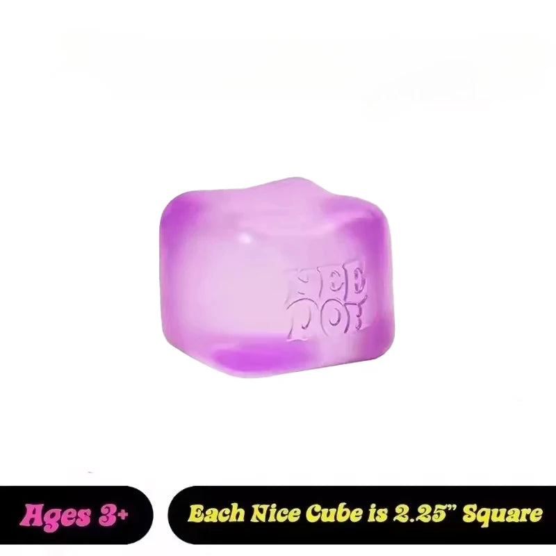 Schylling NeeDoh Solid Cube Sensory Squeeze Toy Stress Relief Anxiety Reliever Squishy Stress Buster for Sensory Needs