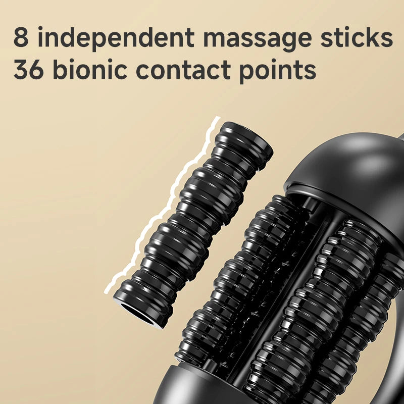 Rechargeable Electric Percussive Massager 5-Speed Powerful Deep Tissue Rolling Stick for Body Muscle Recovery And Fatigue Relief