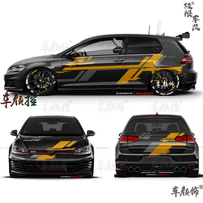 Car stickers For Volkswagen Golf8 MK5 MK6 MK7 GTI POLO customized exterior design sporty fashionable decals Vinyl  Accessories