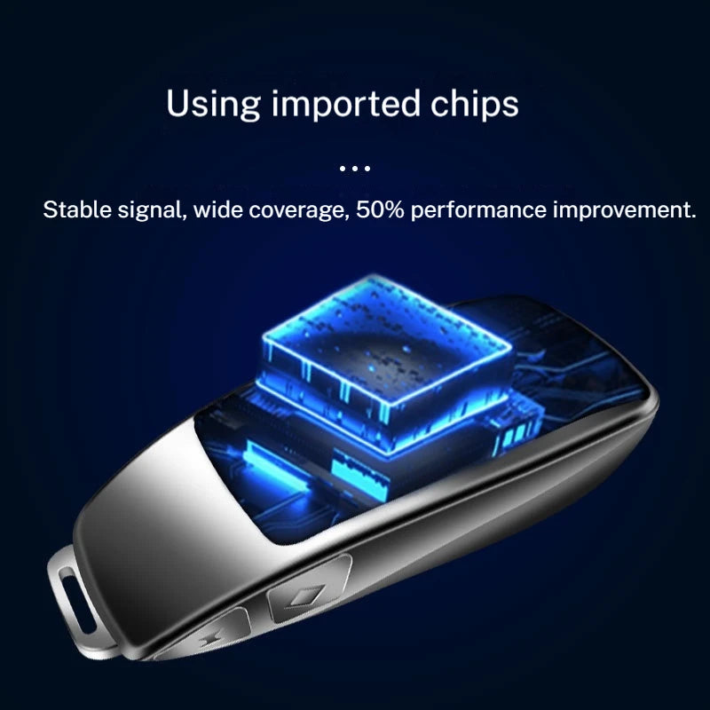 LCD Smart Remote Car Key With Mobile Phone Interconnect Touchscreen Digital One-Key Start Comfort Entry For Benz
