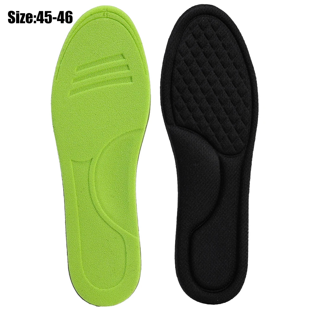 Nano Deodorant Shoe Inserts Breathable Odor Elimination Sports Insoles Sweat Absorbent Anti-smell Shoe Pads for Running Sneakers