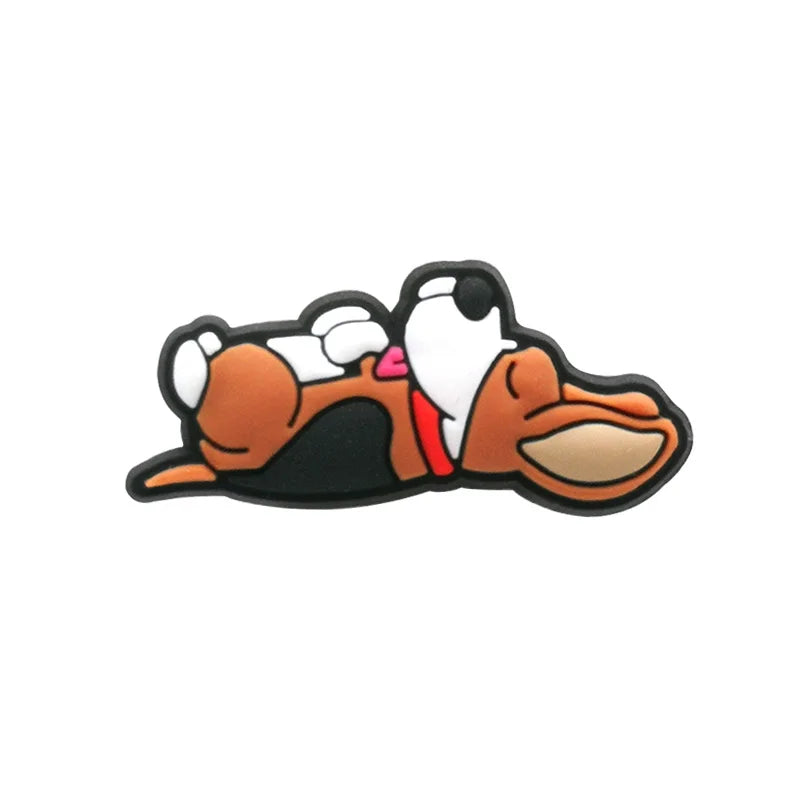 1/100pcs Dog Pins for Shoe Dachshund Corgi Chenery Bulldog Shoe Charms Shoe Accessories for Women Men Kids Gift Clog Buckles
