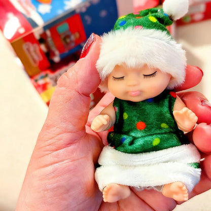 12Pcs Christmas Reborn  Doll Kit Toy Simulation Princess Dolls Toy Cute Sleeping Baby with Clothes Accessories Christmas gift
