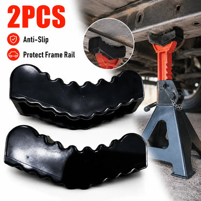 2Pcs Car Slotted Lift Jack Stand Rubber Pad Adapter 6Ton Heavy Duty Frame Rail Pinch Weld Protector Repair Tool