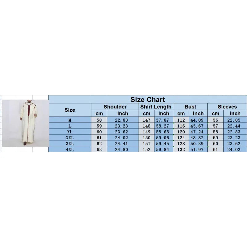 2026 Men's Muslim Hooded Robe Middle Eastern Islamic Arabic Clothing Vintage Loose Long Sleeve Drawstring Fashion Male Robe New