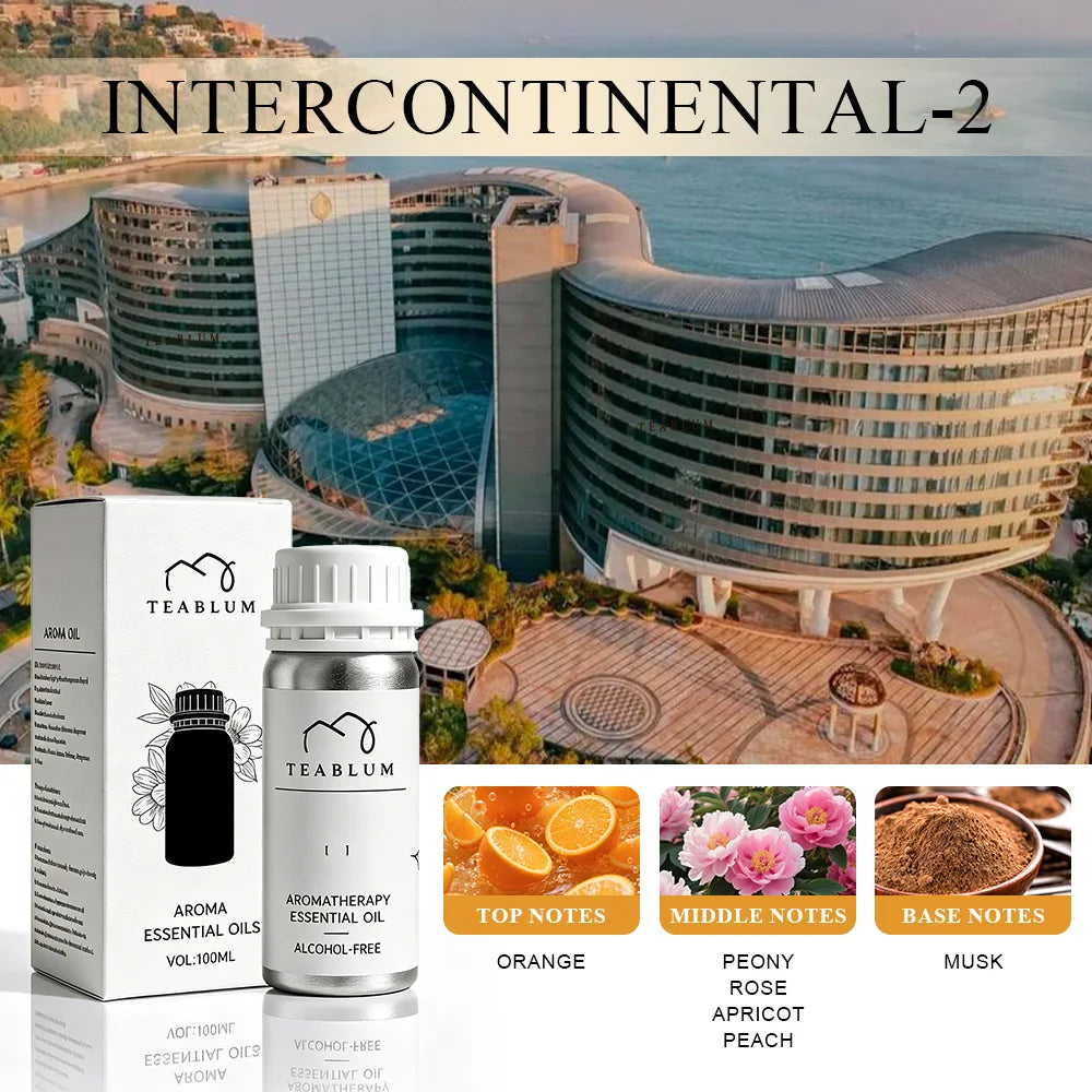 TEABLUM 100ML Aromatic Hotel Essential Oil Hotels Home Air Freshener Pure Plant Essential Oil Alcohol Free for Electric Diffuser