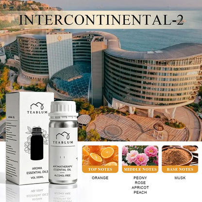 TEABLUM 100ML Aromatic Hotel Essential Oil Hotels Home Air Freshener Pure Plant Essential Oil Alcohol Free for Electric Diffuser