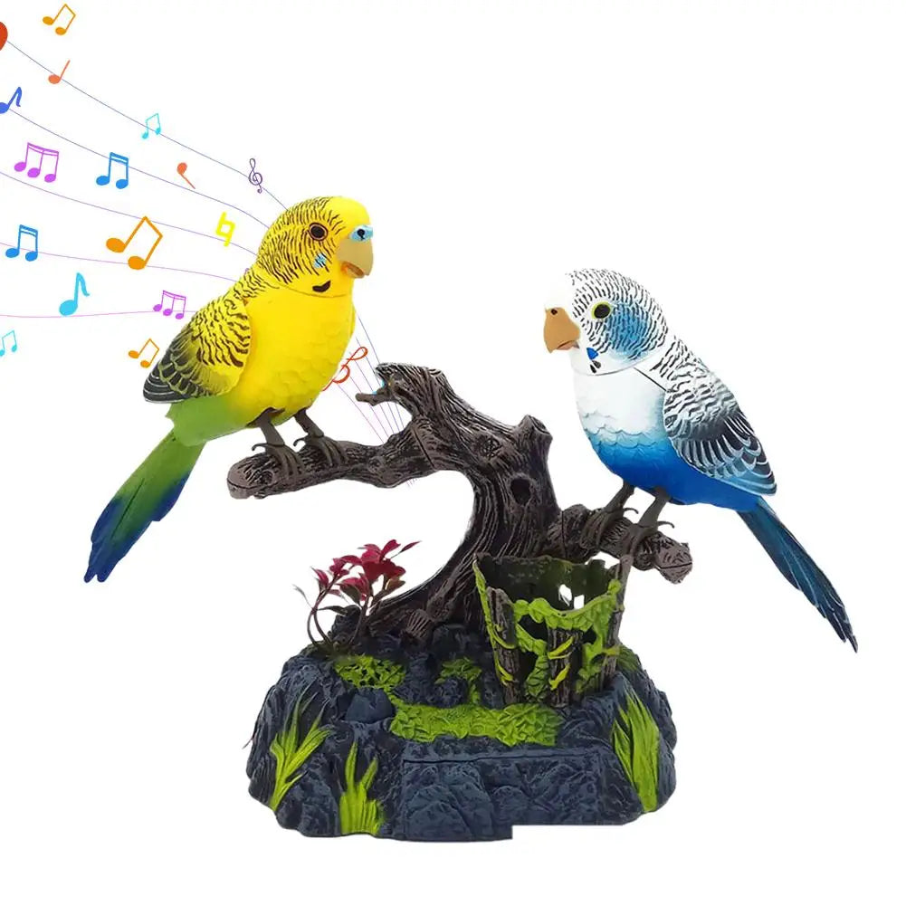 Lectric Battery Toys Birds Operated Simulated Induction Sound Parrots Children Moving Toy Talking Control Pets Voice-Activated