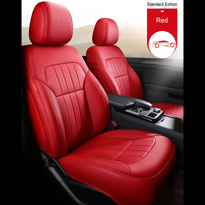 For Audi Q7 4L 2006 2007 2008 2009 2010 2011 2012 2013 2014 2015 Nappa Leather Custom Car Seat Covers Set Protector Accessories