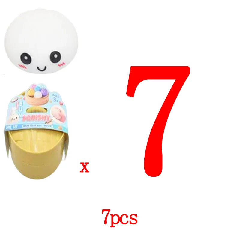 In stock hot sales 6 Cm Giant Dumpling 4 Inch Dumpling Stress Bun Anxiety Soft Decompression Dough For Adults Skateboard