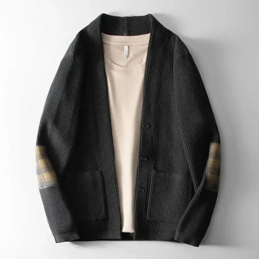 Oversize Autumnr and Winter Knitted Cardigan Male Long Sleeve Jackets High Quality Streetwear Korean Fashion Top Men's Sweaters
