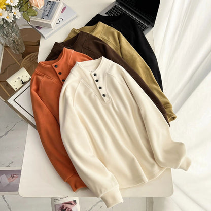 XXXXL Fashion Plus Size Women's Hoodie 2025 Autumn Winter New Simple Stand Up Collar Warm Fleece And Thickened Casual Sweatshirt