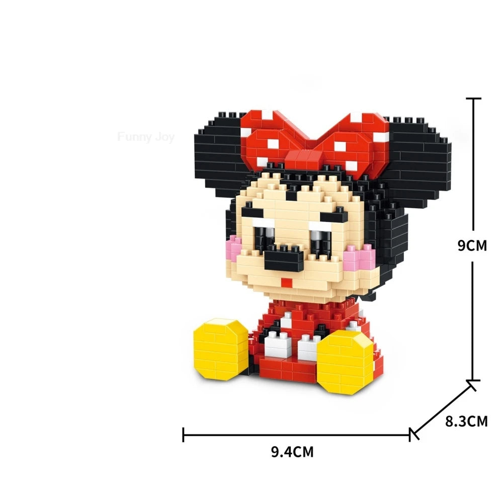 Cartoon Anime Hello Kitty Panda Refrigerator Magnet Blocks Kuromi My Melody Cinnamoroll Building Blocks Toy Kids Birthday Gift