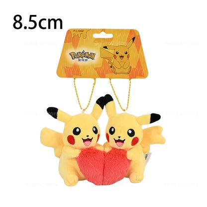 34 Styles Pokemon Plush Keychain Cartoon Toys Pikachu Eevee Charmander Squirtle Mew Snorlax Jigglypuff Doll Kids Kawai Toy Gift