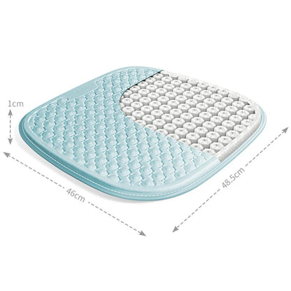 Car Gel Seat Cushion Silicone Mat Cool Gel Cooling Pad Universal Four Season Breathable Ventilate Vehicle Protector Mat Pad