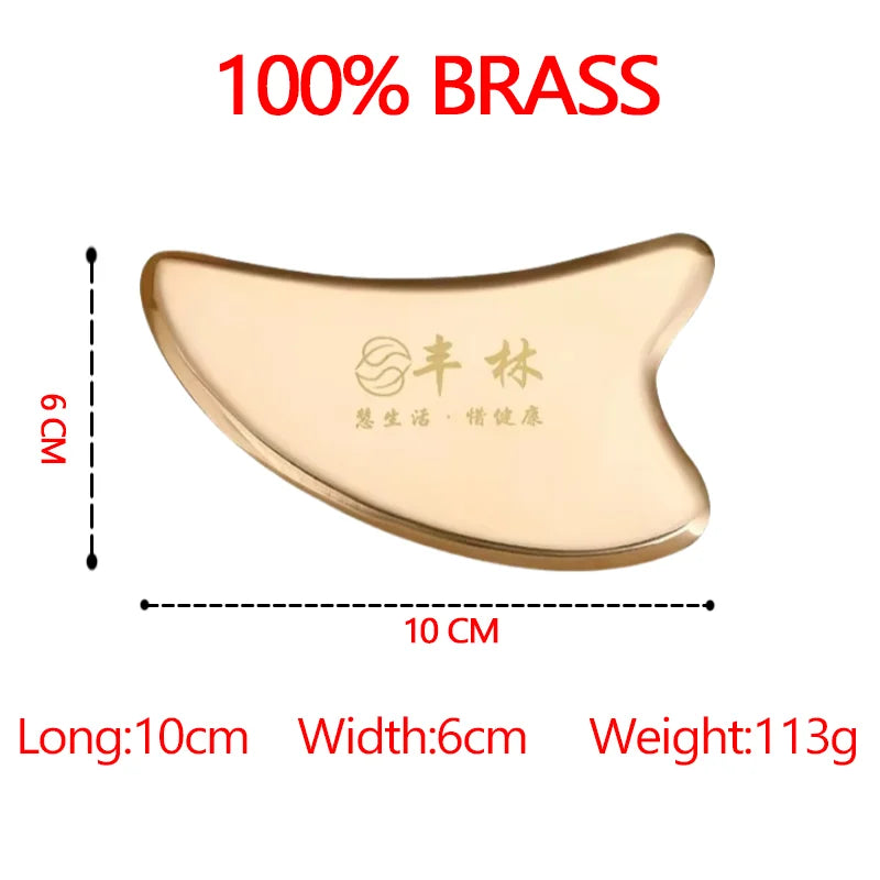 Free custom logo Guasha Massage Face Massag Gua Sha Imitation copper Board Acupoint Eye Care SPA Massager Tool massage tools