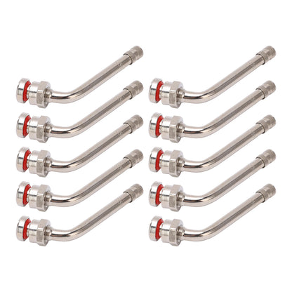 10 Pcs Tire Valve Stems Truck Tire Valve Stems TR545D 60 Degree Valve Stem for Alcoa 22.5inch 24.5inch Aluminum Wheels TR545D