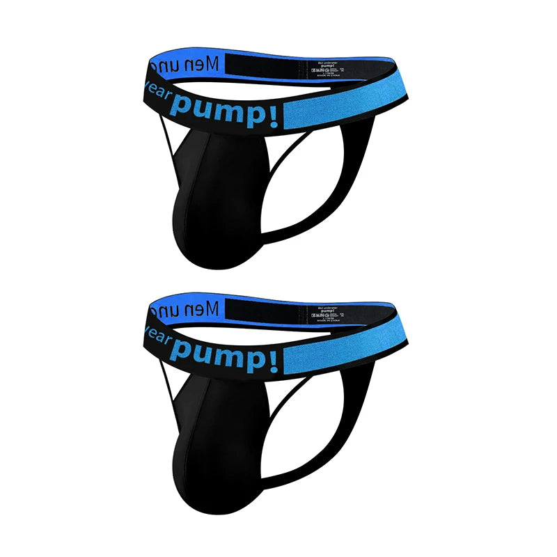 Men's Modal Soft Skin-Friendly Lightweight Thong, Front Double Hollow Out Single Thong Design, Contrast Waistband Underwear