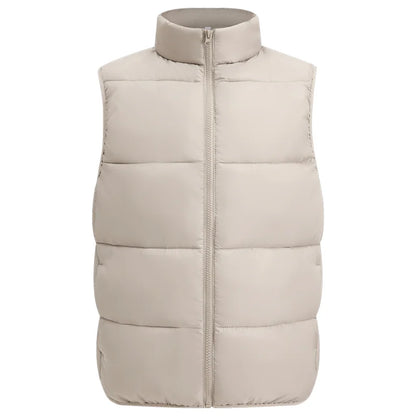 Winter Down Vest Custom Logo Casual Solid Color Down Vest Printing Company Brand Plus Velvet Warm Vest Printing Picture Text